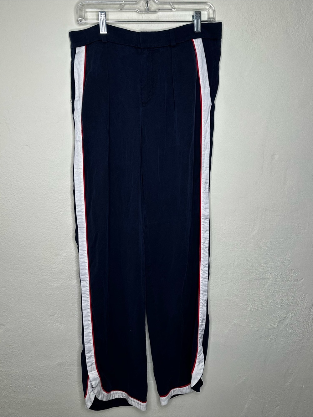 Banana Republic Navy Trousers with Strip Detail